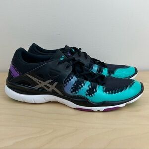 Asics Women’s Size 8.5 Gel Fit Vida Black Multicolor Athletic Training Shoes